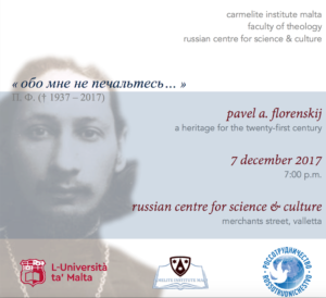 Public Lecture: Pavel Florenskij. A Heritage for the Twenty-First Century