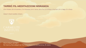 KLASSI TAL-MEDITAZZJONI NISRANIJA / CHRISTIAN MEDITATION CLASS